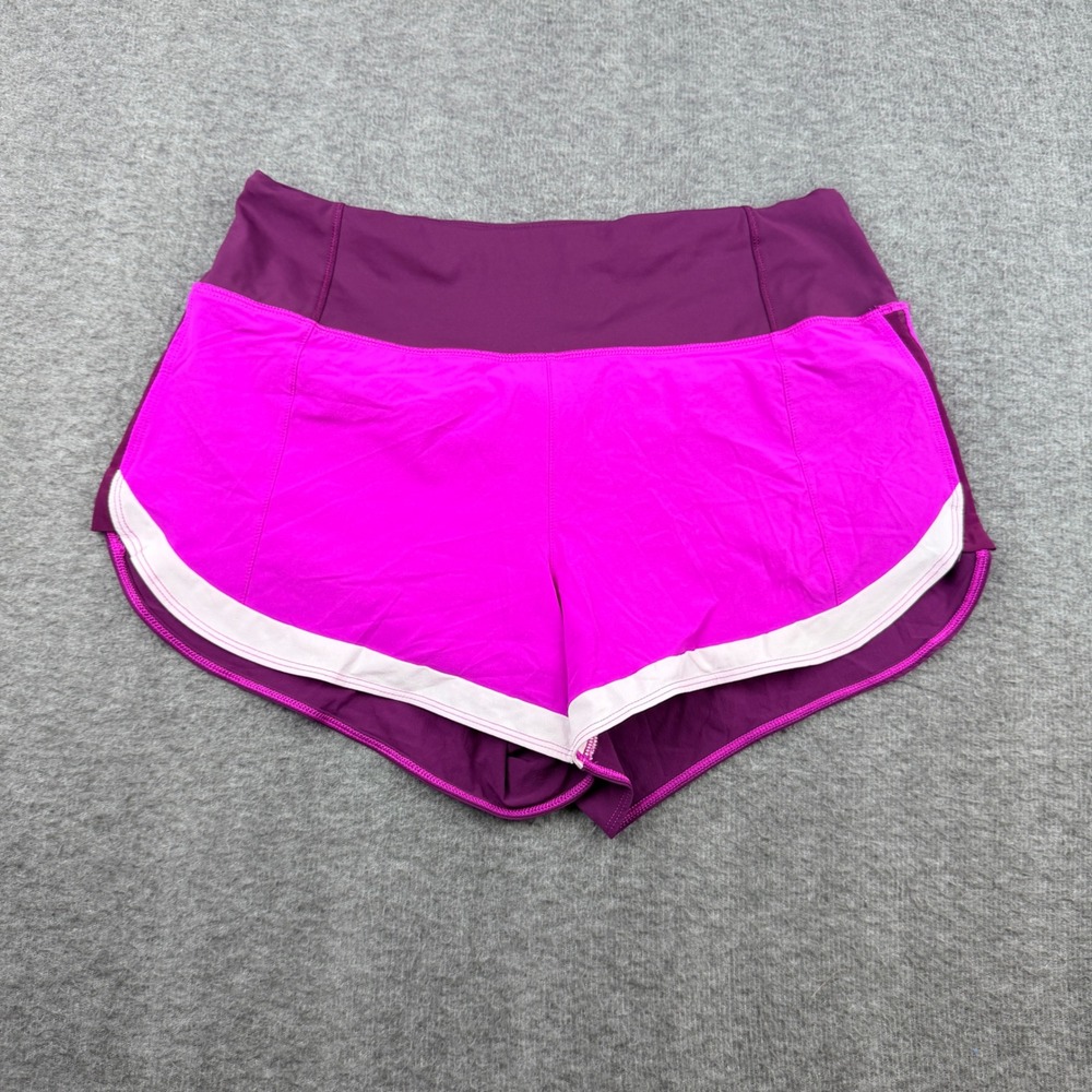 Athleta Running Shorts Womens Small Purple Pink S/446696-01 Athletic Gym Workout